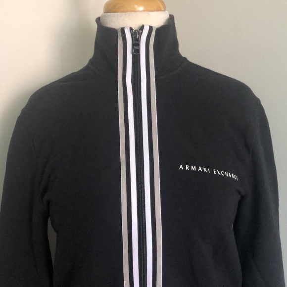 Armani Exchange black zip up jacket, size XS - Picture 4 of 12